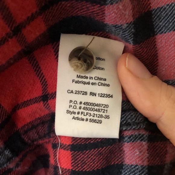TNA OVERSIZED BOYFRIEND PLAID BUTTON UP - Picture 3 of 5